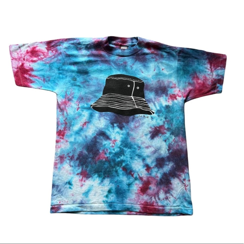 Vintage tie dye boy band bucket hat shirt